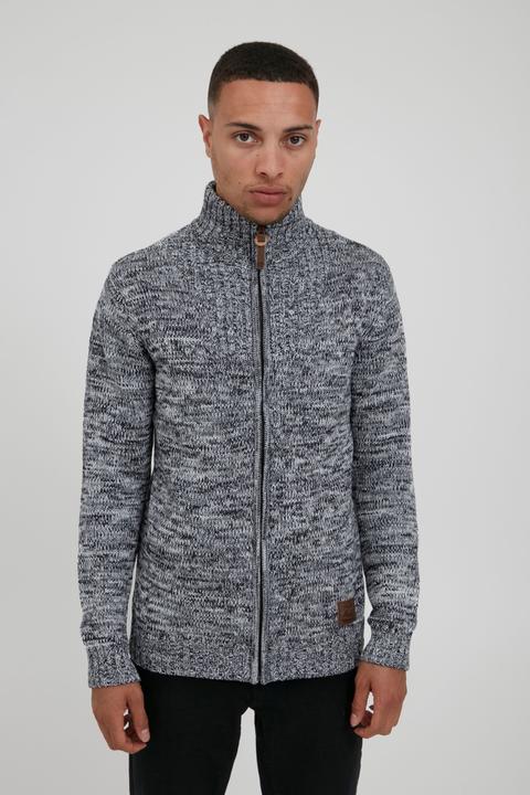 Image du produit Solid Pomeroy Cardigan Gilet Veste En Grosse Maille Pour Homme Avec Col Droit 100% Coton (L)