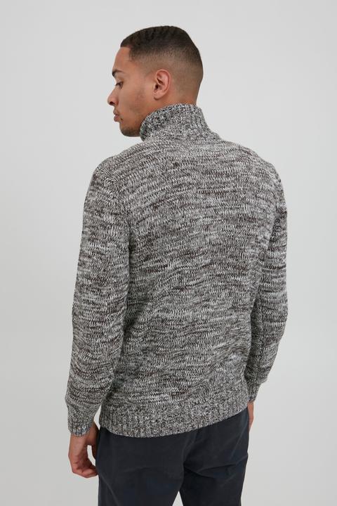 Actual product image Solid Pomeroy Men's Cardigan Chunky Knit Jacket With Funnel Neck Made Of 100% Cotton (XL)