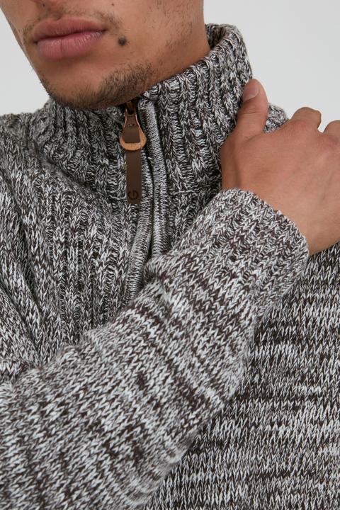 Actual product image Solid Pomeroy Men's Cardigan Chunky Knit Jacket With Funnel Neck Made Of 100% Cotton (XL)