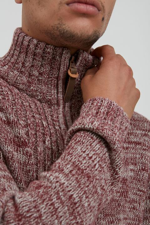 Actual product image Solid Pomeroy Men's Cardigan Chunky Knit Jacket With Funnel Neck Made Of 100% Cotton (L)