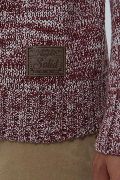 Actual product image Solid Pomeroy Men's Cardigan Chunky Knit Jacket With Funnel Neck Made Of 100% Cotton (L)
