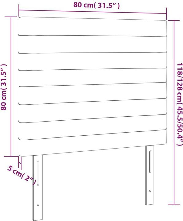 Immagine prodotto VidaXL Daria (80 x 5 x 128 cm)