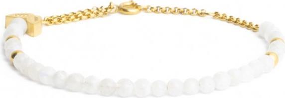 Didyma BRACELET - PIERRE NATURELLE PIERRE DE LUNE - 17+2+2CM (Acier inoxydable 316L)