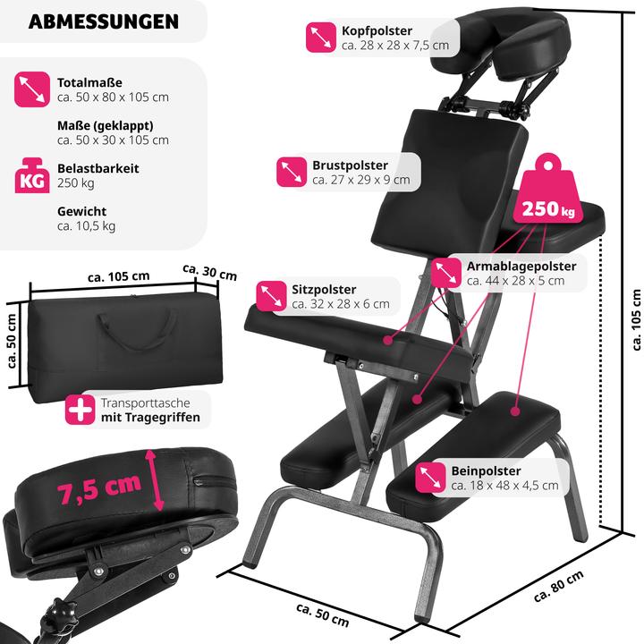 Image du produit tectake Massagestuhl