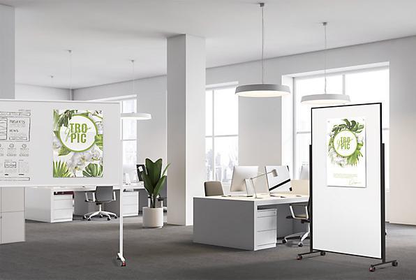 Produktbild Magnetoplan MAGNETOP. Design-Whiteboard Vario 1181100 Stahl, mobil 1000x1800mm (1000 x 1800 mm)