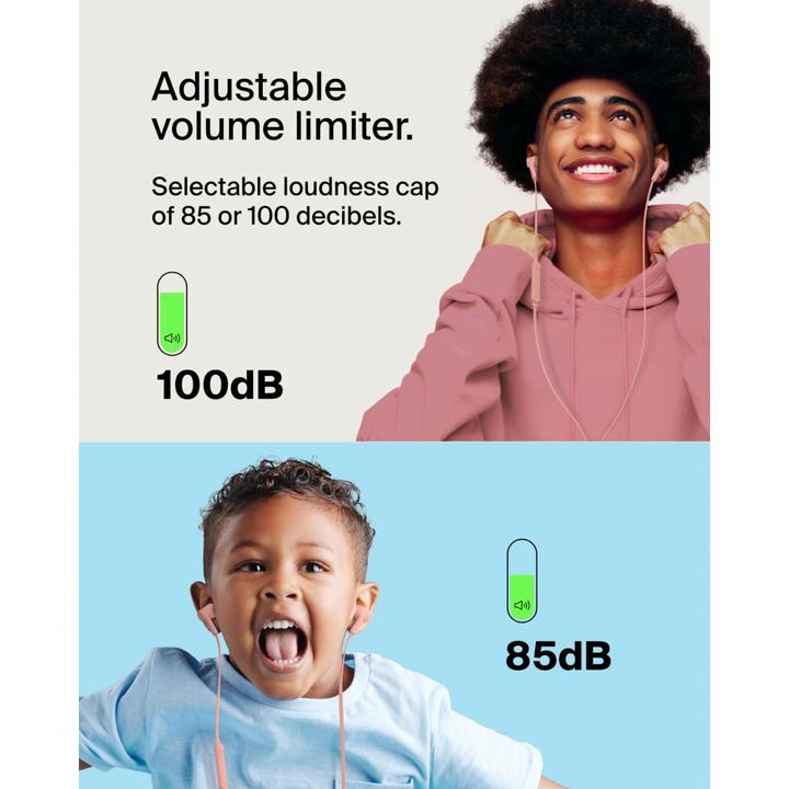 Actual product image Belkin Rockstar in-ear headphones cable, USB-C, pink G3H0002hqPKV2 (NC, Cable)