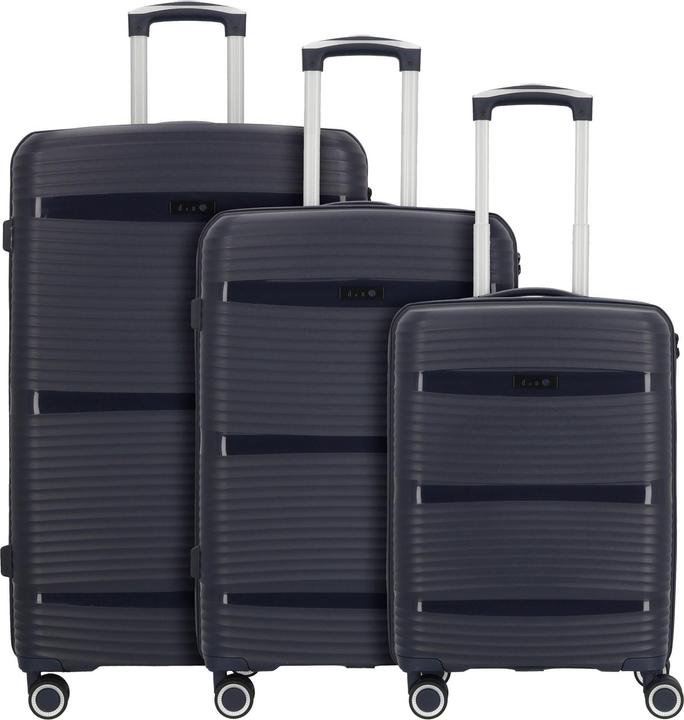 D&N Travel Line 4200 4-Rollen Kofferset 3 tlg. (199 l, XL (ab 115l))