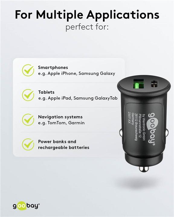Productafbeelding Goobay Dubbele USB lader