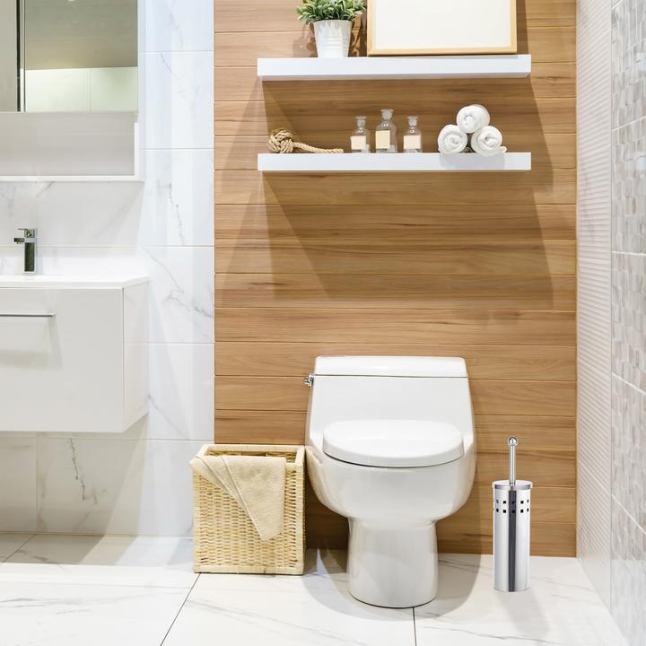 Actual product image Relaxdays Round WC Accessory Set