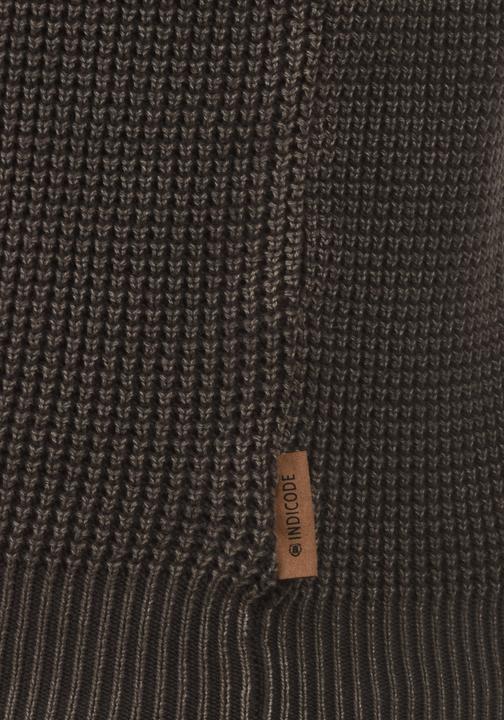 Actual product image Indicode Rockford Men's Jumper Chunky Knit Pullover With Crew Neck Made Of 100% Cotton (M)
