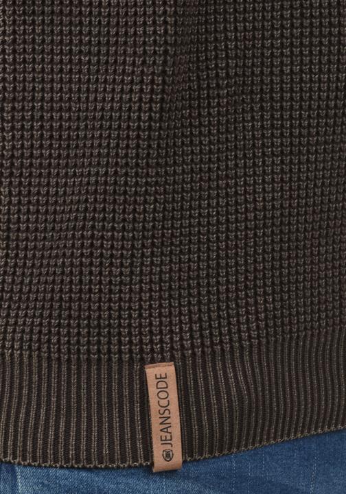 Actual product image Indicode Rockford Men's Jumper Chunky Knit Pullover With Crew Neck Made Of 100% Cotton (M)