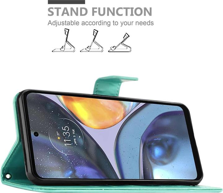 Produktbild Cadorabo Hülle für LG K40S mit Blumen Muster (Xiaomi Redmi K40s, LG K40s)