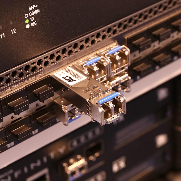 Actual product image SFP LX transceiver coded for Dell SFP-1G-LX