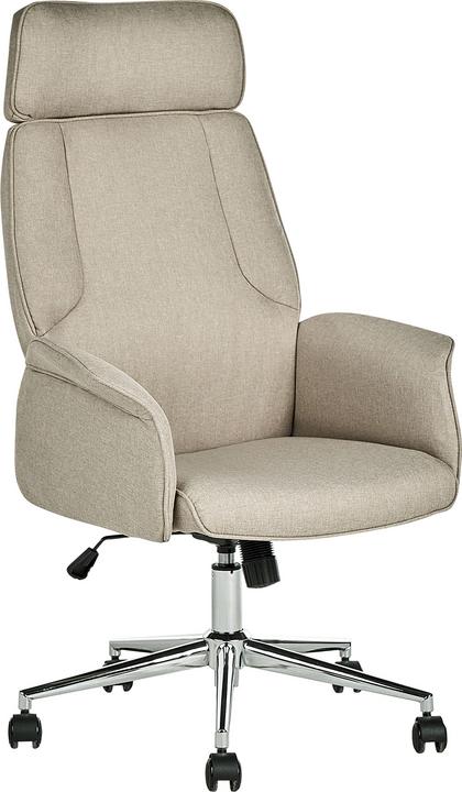 Immagine prodotto Beliani Sedia da ufficio beige regolabile in altezza PILOT