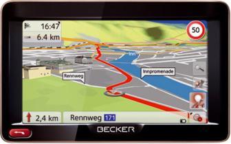 Becker READY 50, TMC, cartes Europe (5")