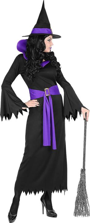 Actual product image Widmann Black witch ladies costume black / purple (XXL)
