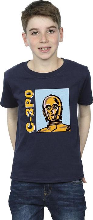 Immagine prodotto Star Wars C3PO Line Art Maglietta Ragazzi (128)