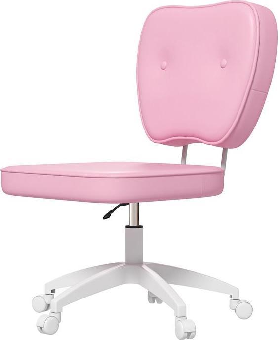 Immagine prodotto Swisshandel24 Sedia da ufficio, fino a 120 kg, similpelle, rosa