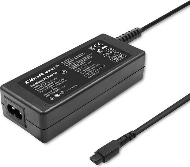 Actual product image Qoltec 51761 - Notebook - Indoor - 220 - 240 V - 50 - 60 Hz - 65 W - Black (65 W)