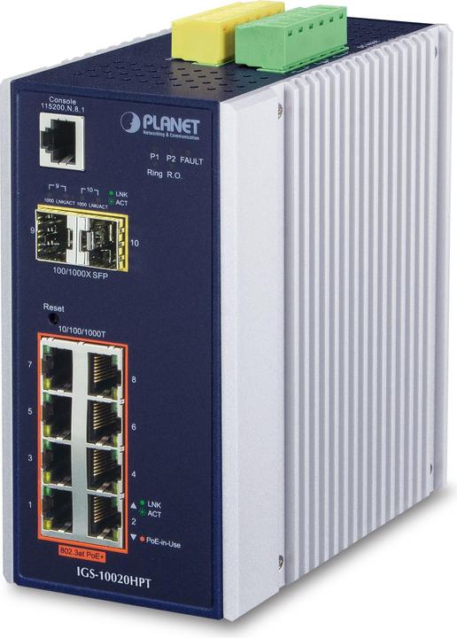 Immagine prodotto Planet Interruttore gestito a 8 porte Ind.SFP (8 Porti)