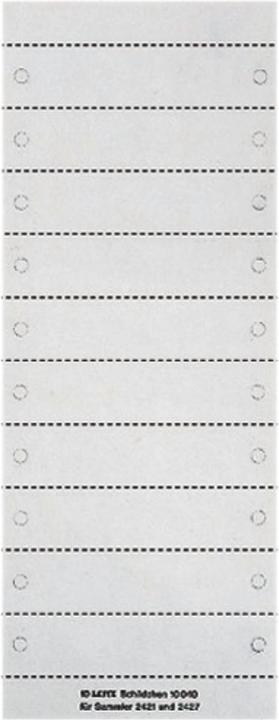 Nährwerte und Zutaten Leitz Blanko-Beschriftungsschildchen für Stehsammler 2427 und 2421, aus Karton, weiss