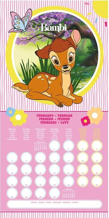 Actual product image Pyramid Disney Calendar 2024 Disney Classics (30 x 30 cm, English)