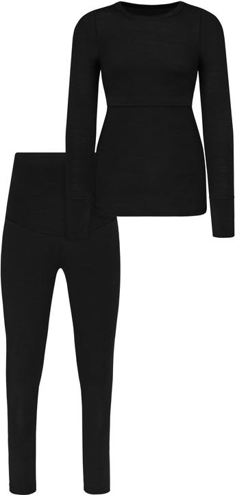Normani Merino Unterwäsche Umstandsmode Set- Langarm-Shirt und Unterhose - 8795