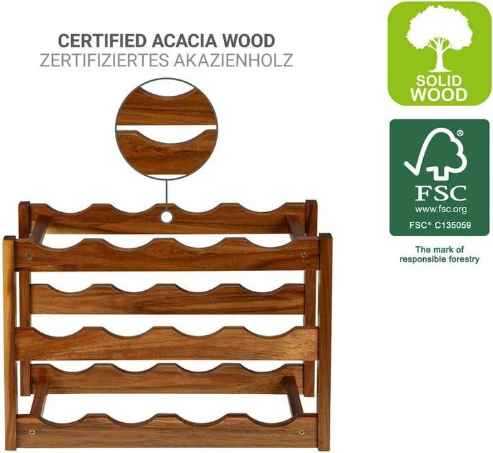 Actual product image Wenko Fondi wine rack (21 x 42 x 28 cm)