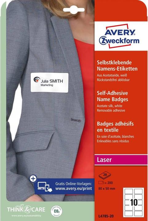 Image du produit Avery Étiquettes de noms