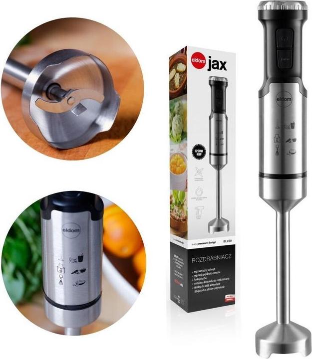 Actual product image Eldom Stand mixer JAX 1000 W Metal tip Speed regulation Turbo (EU plug)