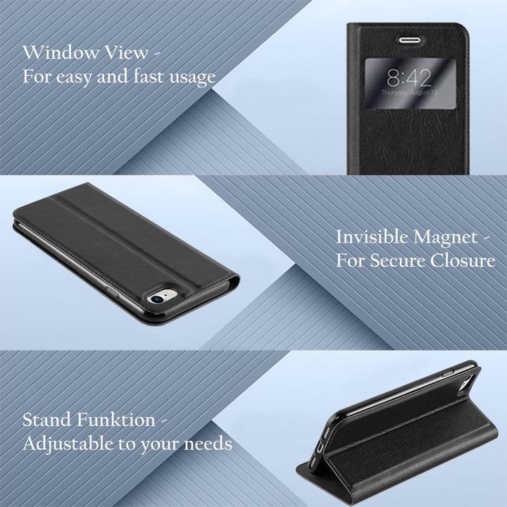 Actual product image Cadorabo Book with View double window cover (Apple iPhone 7, Apple iPhone SE (2nd Gen))