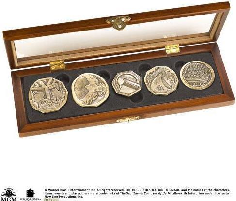 Actual product image Noble Collection The Hobbit Coin Set Dwarven Treasure