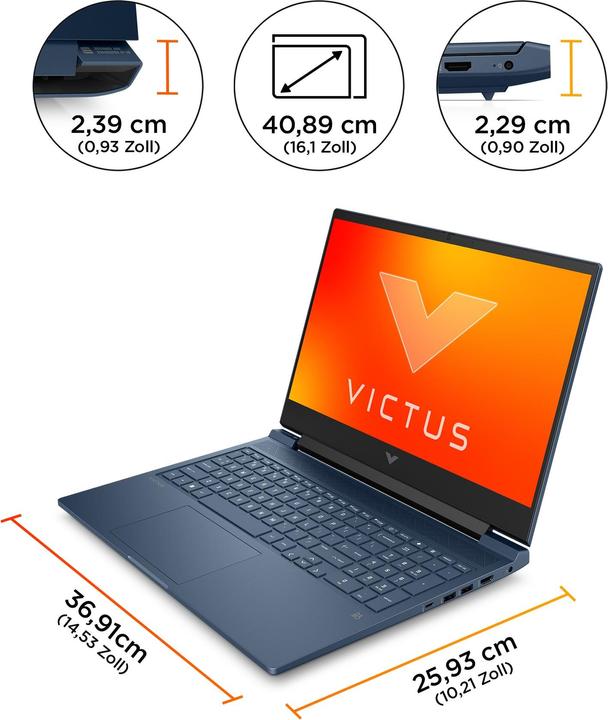 Image du produit HP Victus 16-s0183ng (16.10", AMD Ryzen 7 7840HS, 32 Go, 1000 Go, DE)