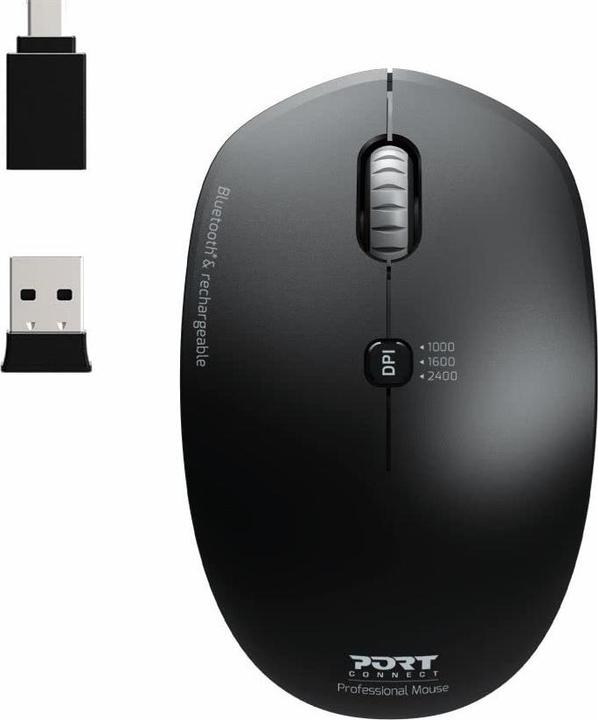 Port Designs Mouse Rechargeable Bluetooth Combo Pro (Kabellos)