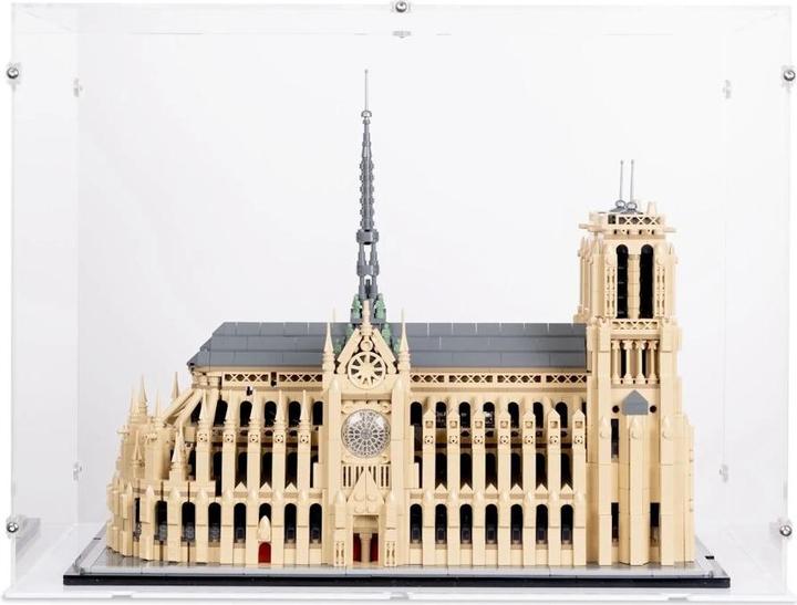 Image du produit iDisplayit Présentoir en acrylique pour LEGO® 21061 Notre-Dame de Paris (avec fond blanc)