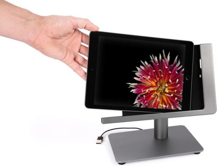 Actual product image Viveroo free flex#381217 iPad stand solution lacquer DarkSteel