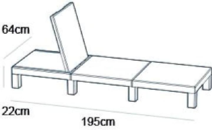 Produktbild Allibert Daytona Sunlounger (195 cm)