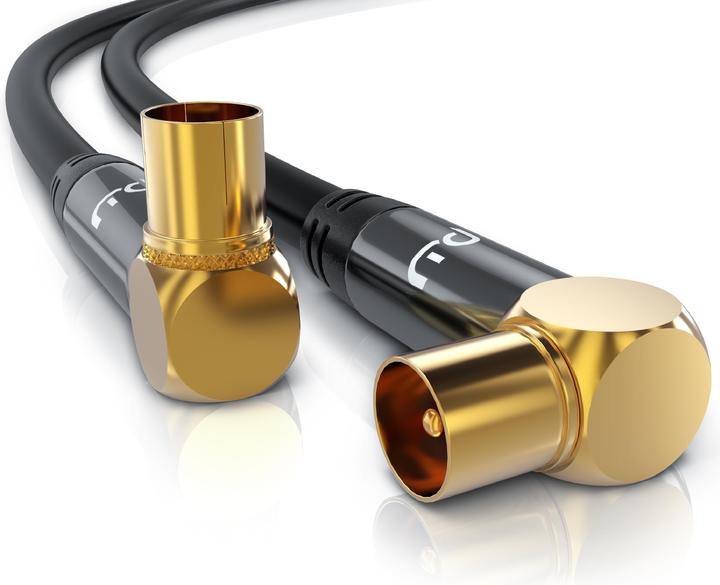 Actual product image Primewire Antenna Cable HDTV | Premium Coaxial Cable 135dB / 75 Ohm | FullHD / 4k Ultra HD | TV Cable (85 dB, Antenna cable)