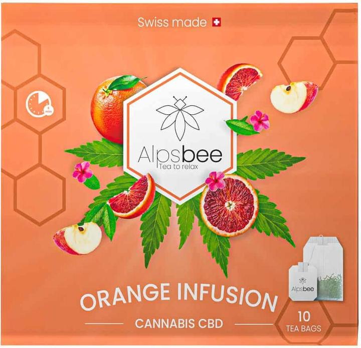 Image du produit AlpsBee Infusion de thé CBD à l'orange (28 g)