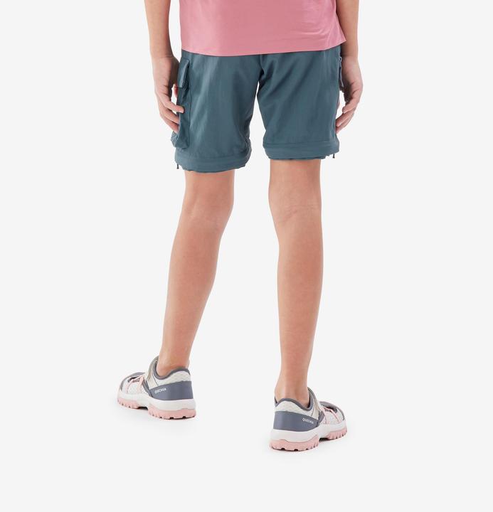 Actual product image Quechua Zip-Off-Hose Kinder Gr. 123–172 Wandern - MH500 blau (10, 11, 12)
