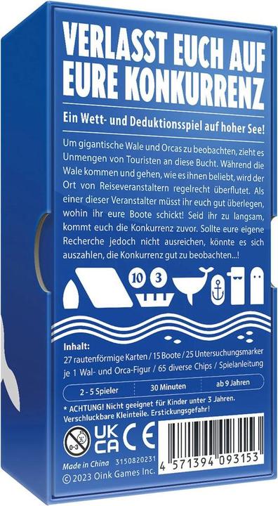 Actual product image Oink Games Look whale (d,f) (German, French, English, Spanish)