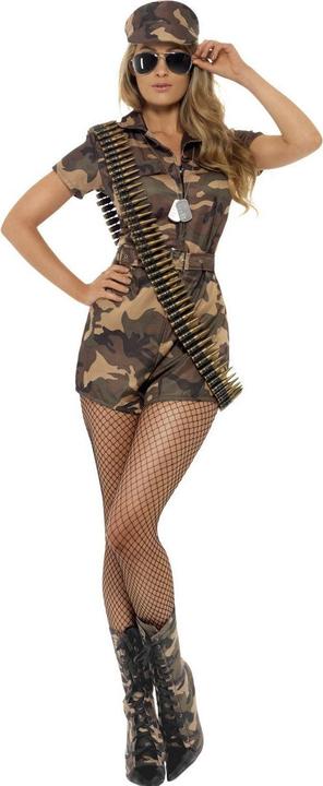 Image du produit Smiffys Costume de fille sexy de l'armée de l'armée (M)