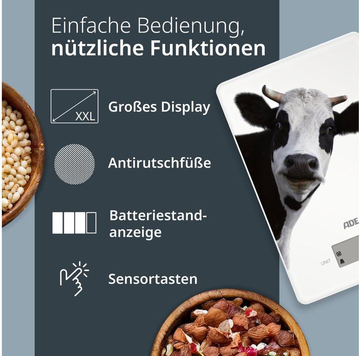 Image du produit ADE Küchenwaage Inka digital Motivdruck Kuh, Bedienungsart