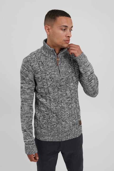 Image du produit Solid Pankraz Pull En Grosse Maille À Col Camionneur Pull-Over Pour Homme 100% Coton Imprimé (M)