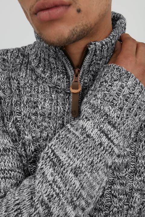 Image du produit Solid Pankraz Pull En Grosse Maille À Col Camionneur Pull-Over Pour Homme 100% Coton Imprimé (M)