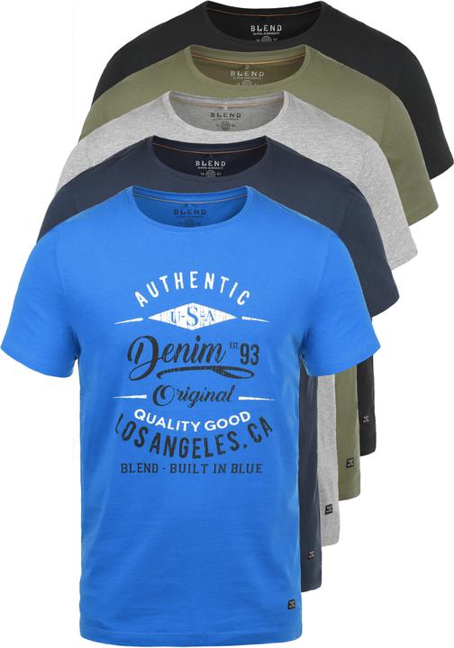 Immagine prodotto Blend Doppler Magliette T-Shirt A Maniche Corte Con Stampa Da Uomo Con Girocollo Taschino In Cotone (XL)