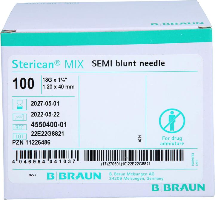 B.Braun Sterican Mix G18 1.2 x 40mm