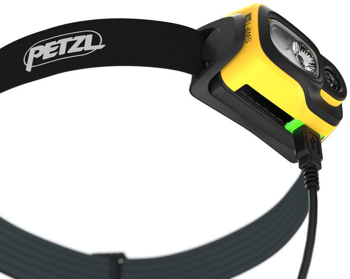 Image du produit Petzl E810AB00 SWIFT RL Lampe frontale, noir/jaune (1100 lm)