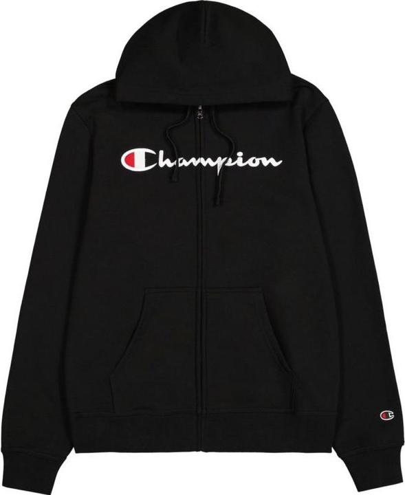 Champion Bluza męska Full Zip Hoodie czarna 220255 KK001 M (M)