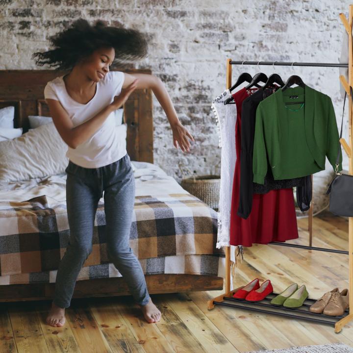 Actual product image Relaxdays Coat rack